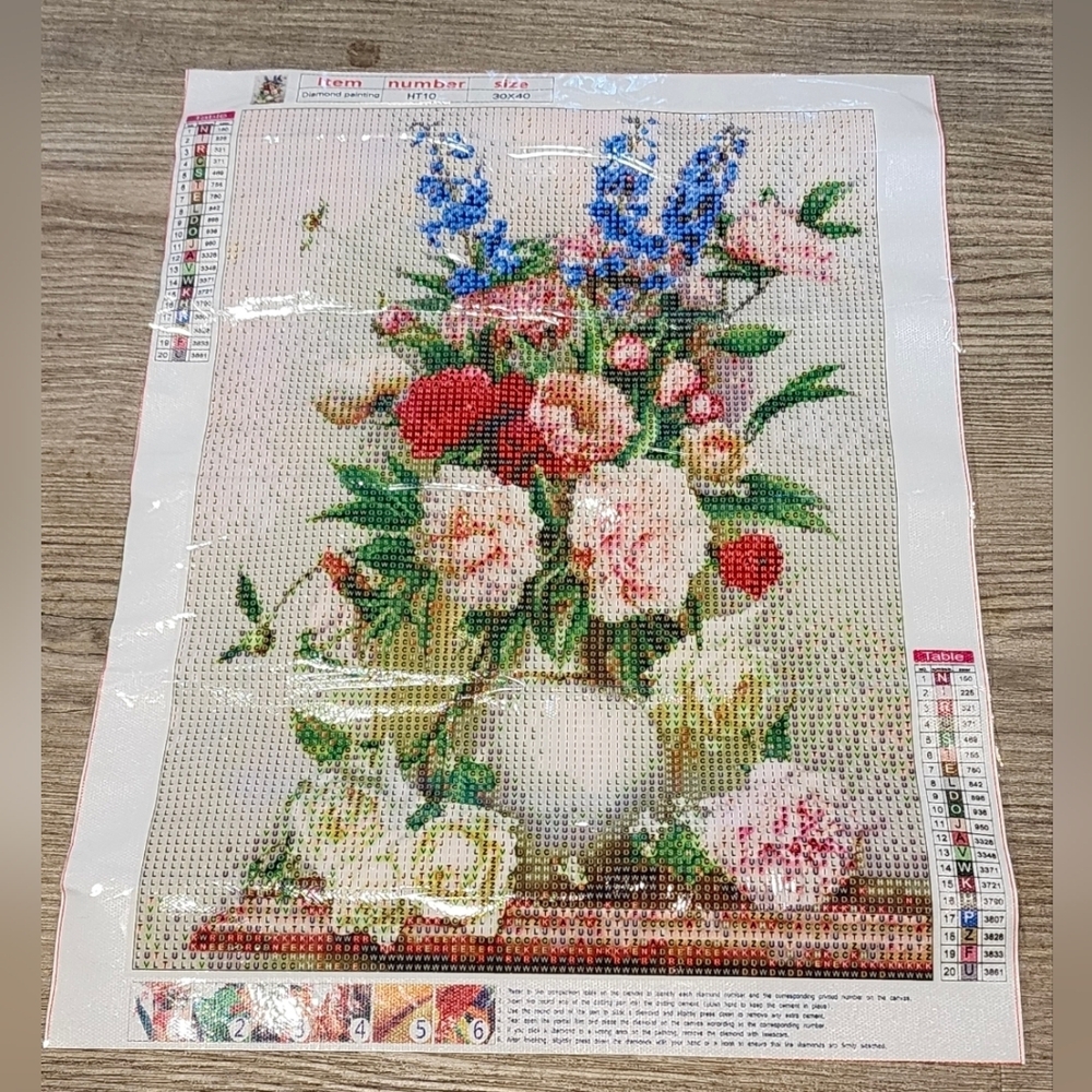 Flower Diamond Painting Crafts 30‎ x 40 New